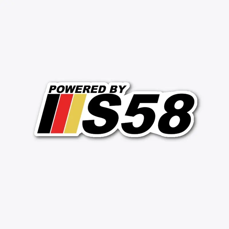 Powered By S58 (German Black Design)